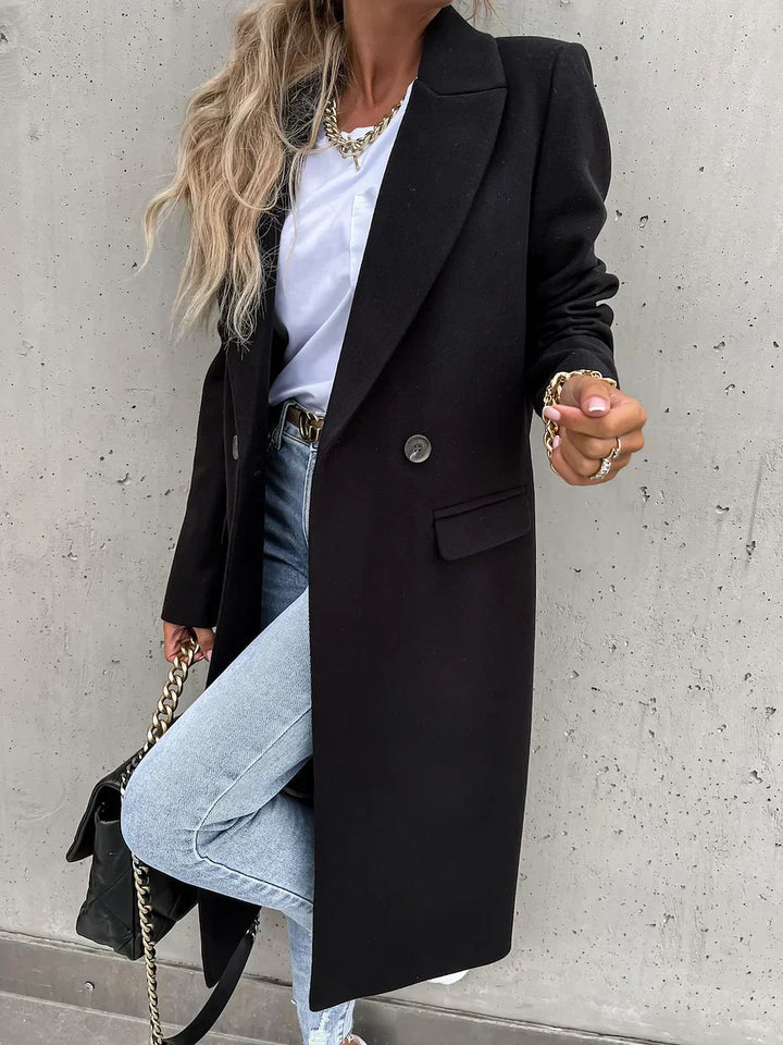 Evelyn – Classic Winter Coat with Lapels