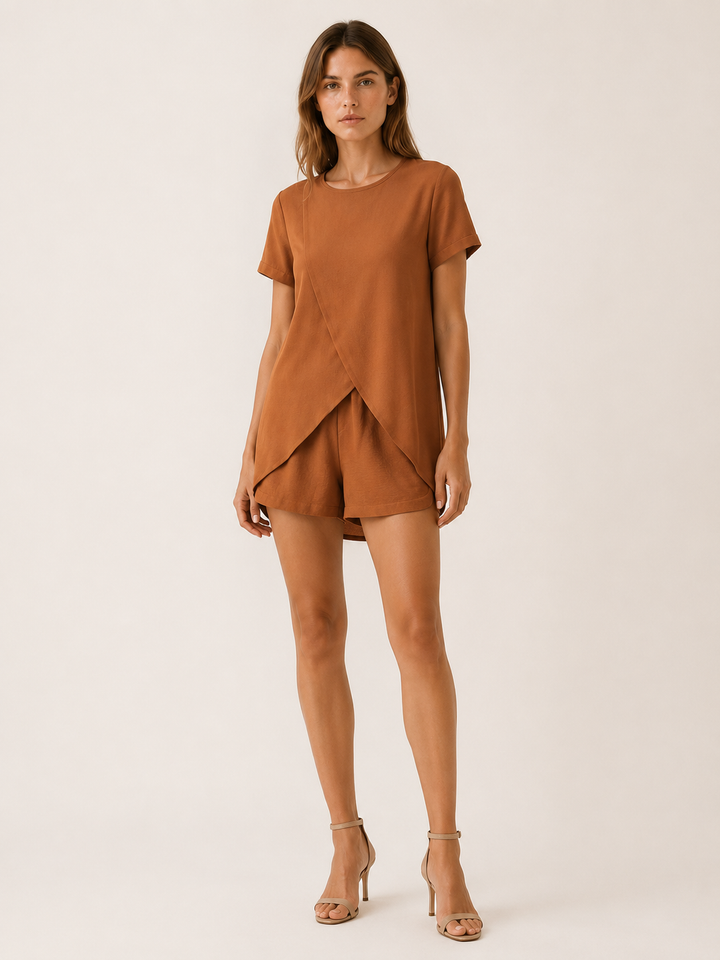 Fianna | Lounge Set with Asymmetric Tunic Top