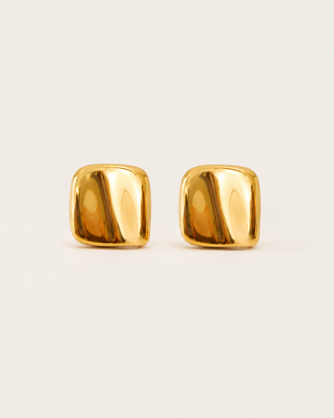 Florence | Gold Square Stud Earrings