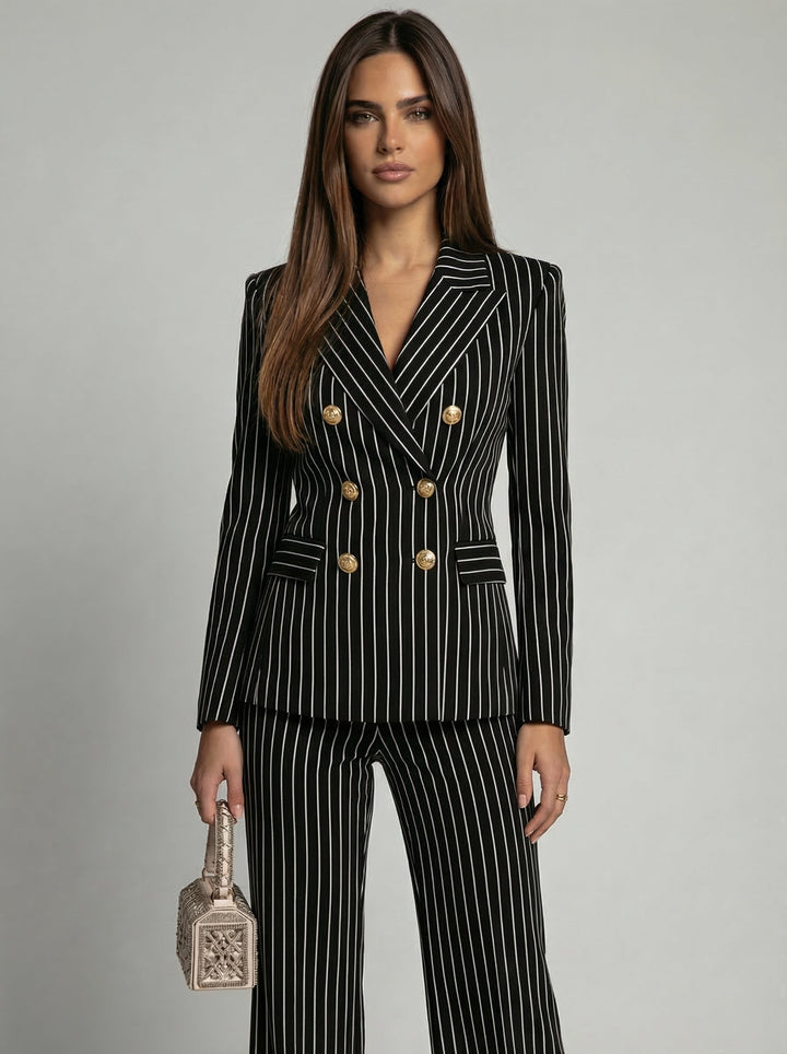 Women's tailored blazer co-ord diplomatic suit – side
