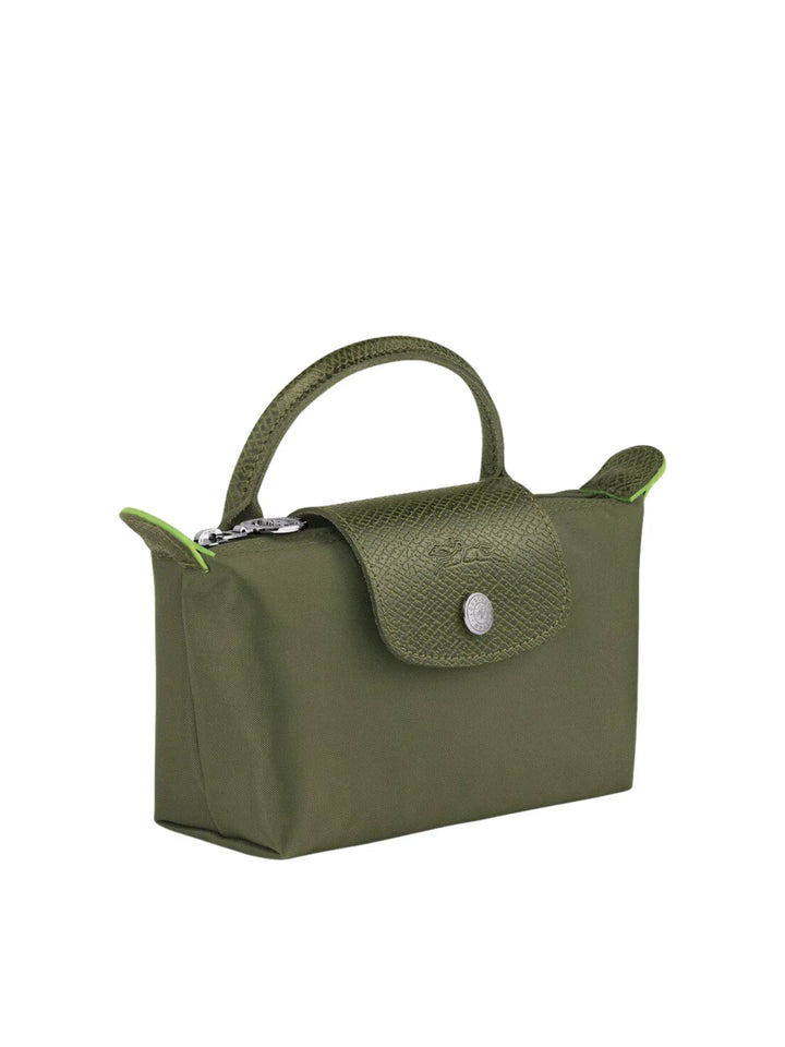 Longchamp Le Pliage Green XS Handbag Forest Khaki Green Detail View