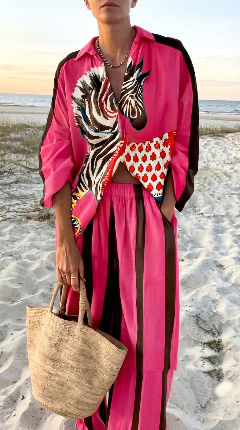 Zara Relaxed Trouser Set — front view