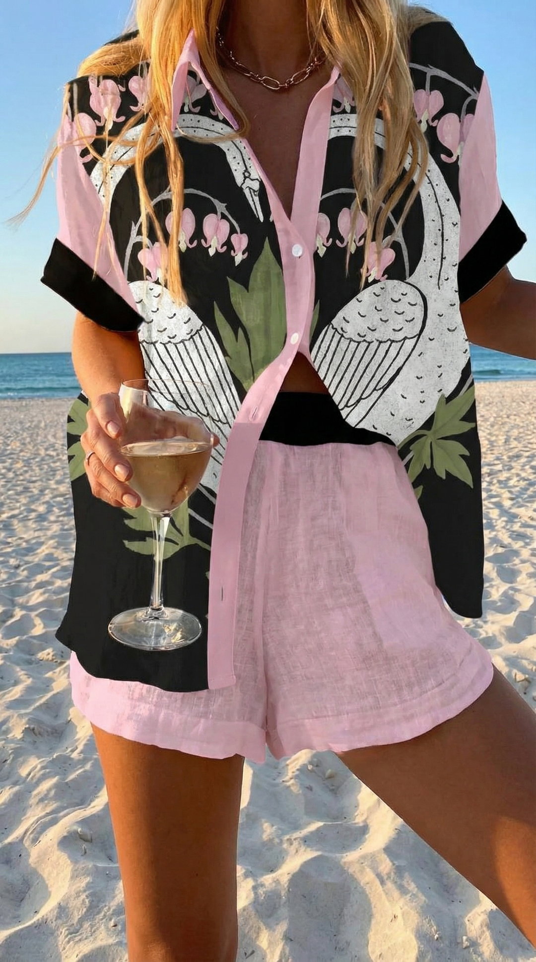 Abbie Summer Shorts Set — front view