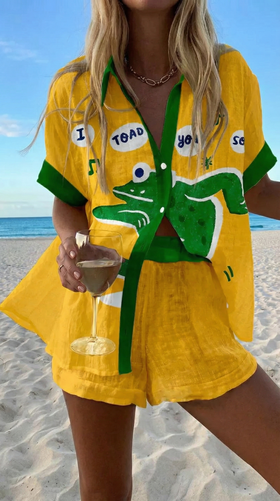 Alana Summer Shorts Set — front view