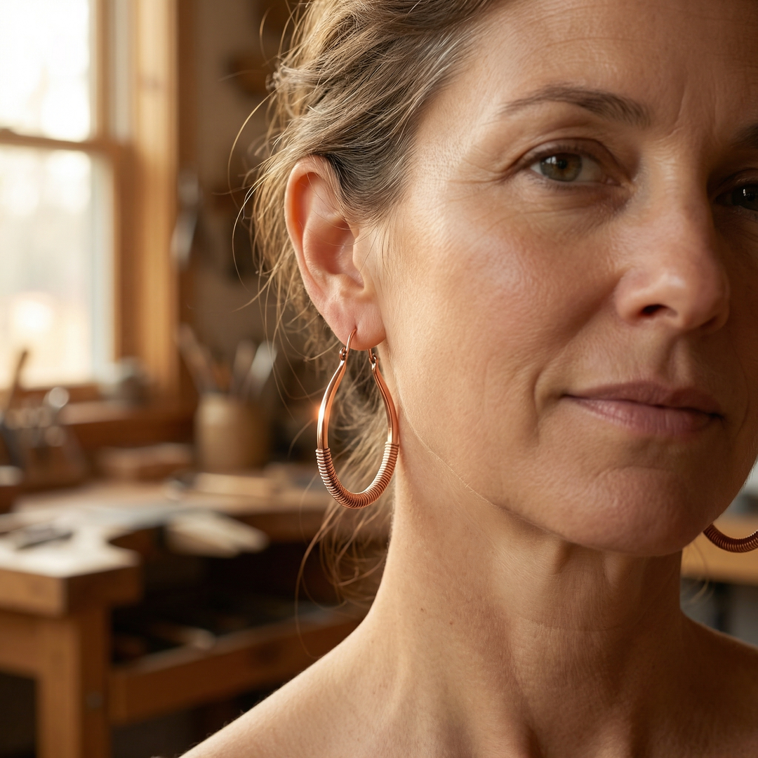 Vera's Creek Copper Earrings