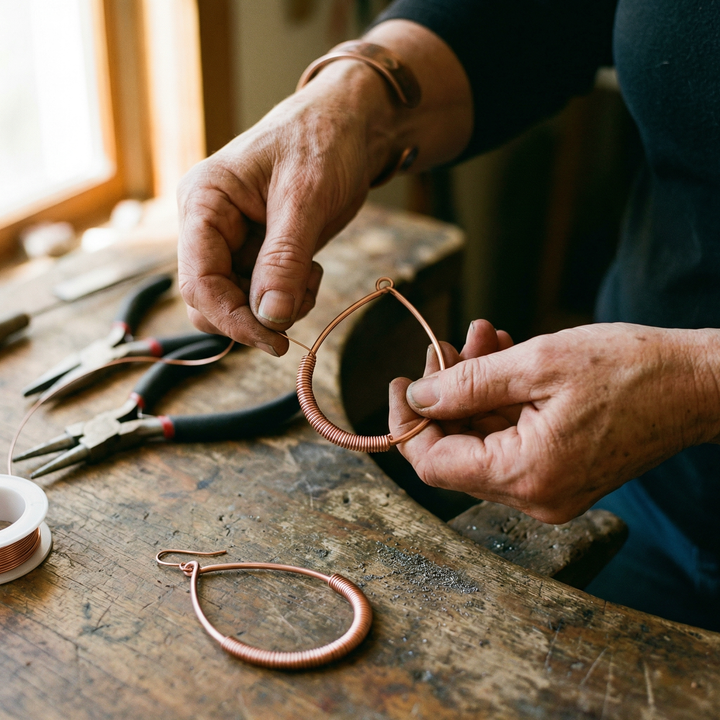 Vera's Creek Copper Earrings