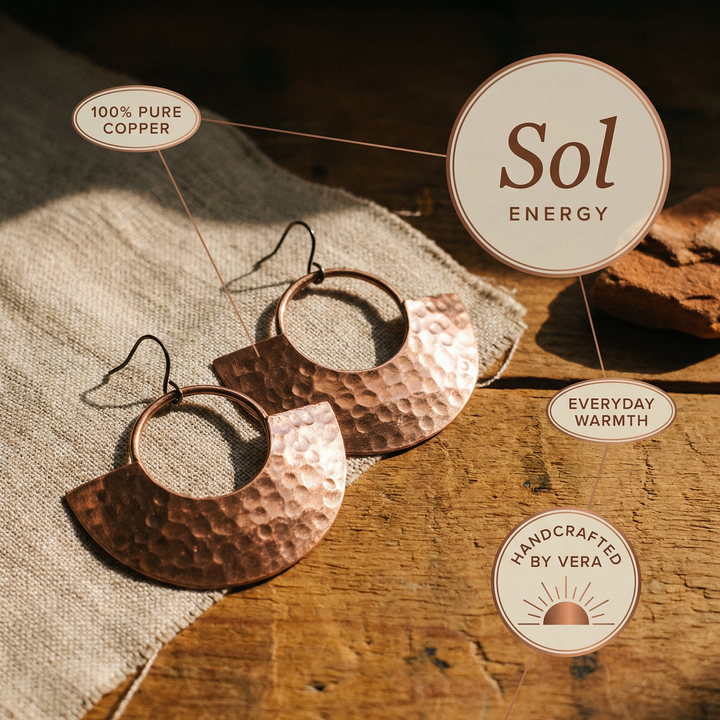 Vera's Sol Copper Earrings