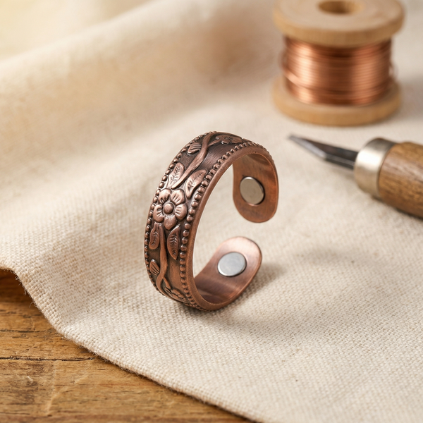 Anillo de cobre Pétalo