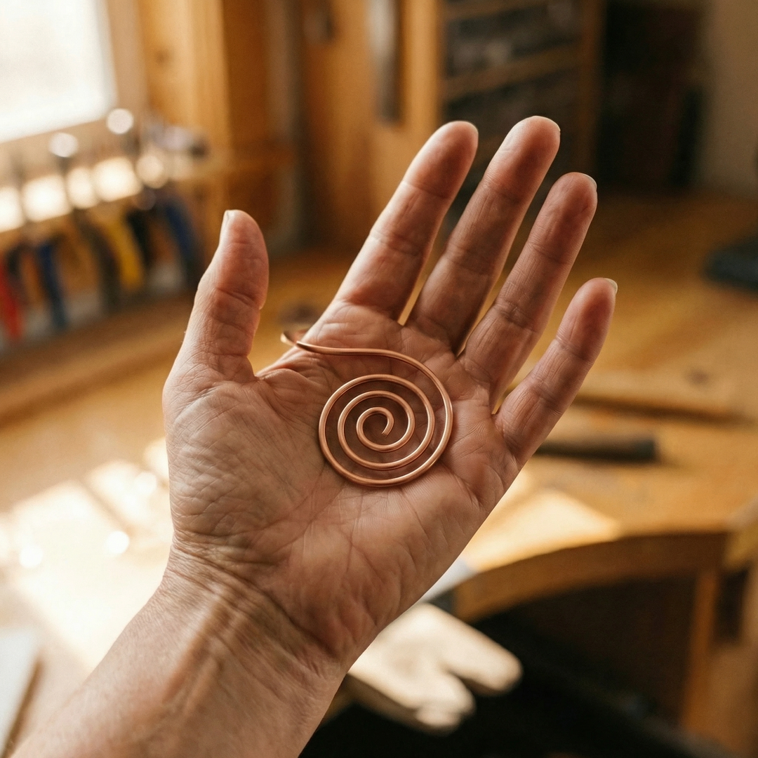 Vera's Flow Copper Hand Spiral