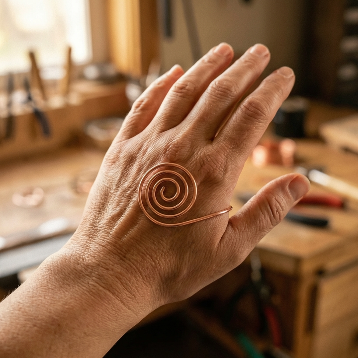 Vera's Flow Copper Hand Spiral