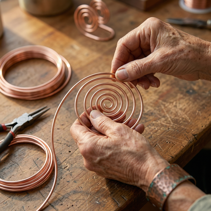 Vera's Flow Copper Hand Spiral