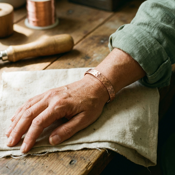 Vera's Lodestone Copper Bracelet