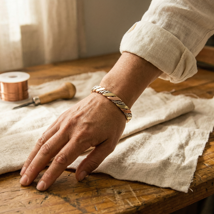 Vera's Stone Copper Bracelet