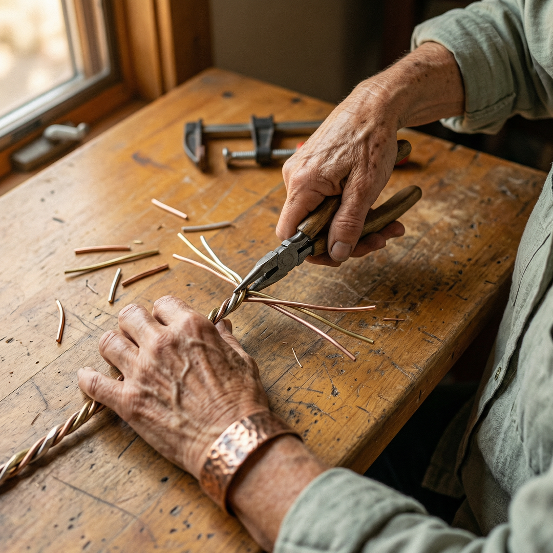 Vera's Stone Copper Bracelet