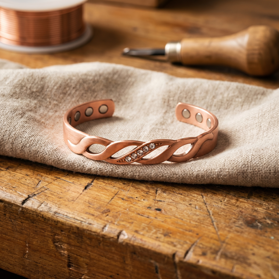 Vera's Seam Copper Bracelet