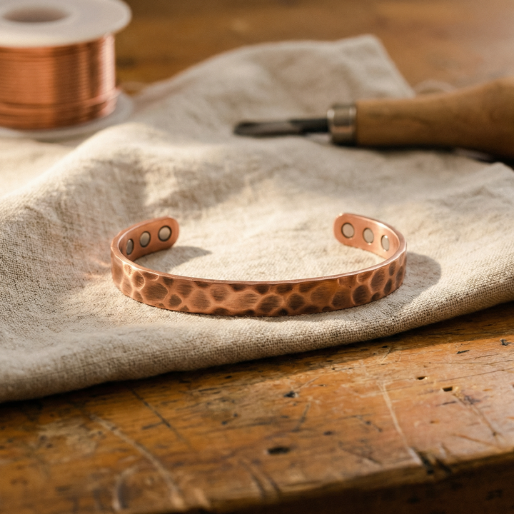 Vera's Furrow Copper Bracelet