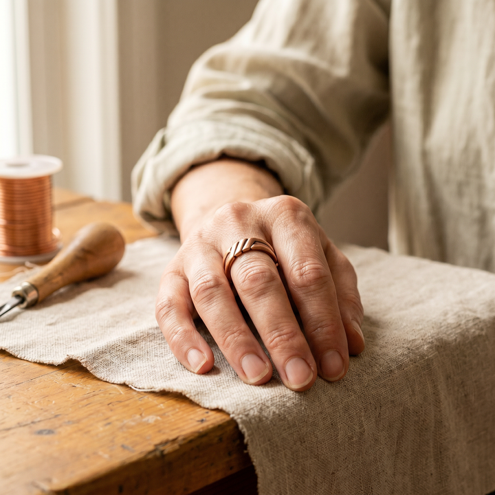 Vera's Peat Copper Ring