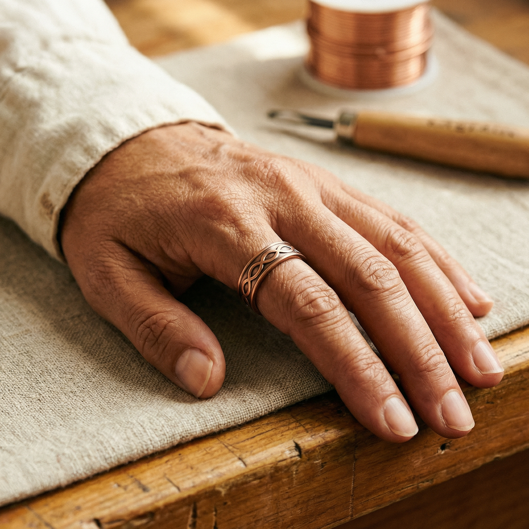 Vera's Char Copper Ring