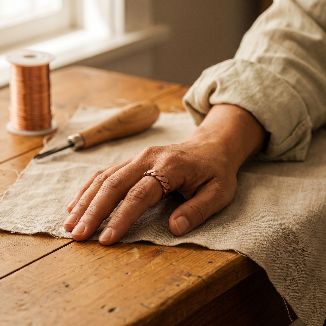 Vera's Knap Copper Ring