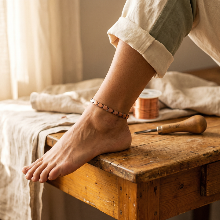 Vera's Shore Copper Anklet