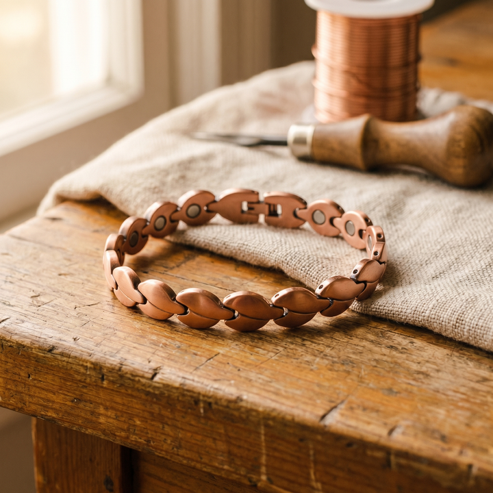Vera's Marsh Copper Anklet