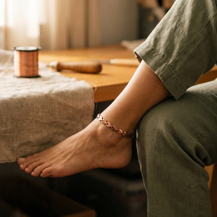 Vera's Marsh Copper Anklet