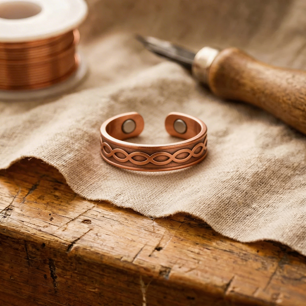Vera's Char Copper Ring