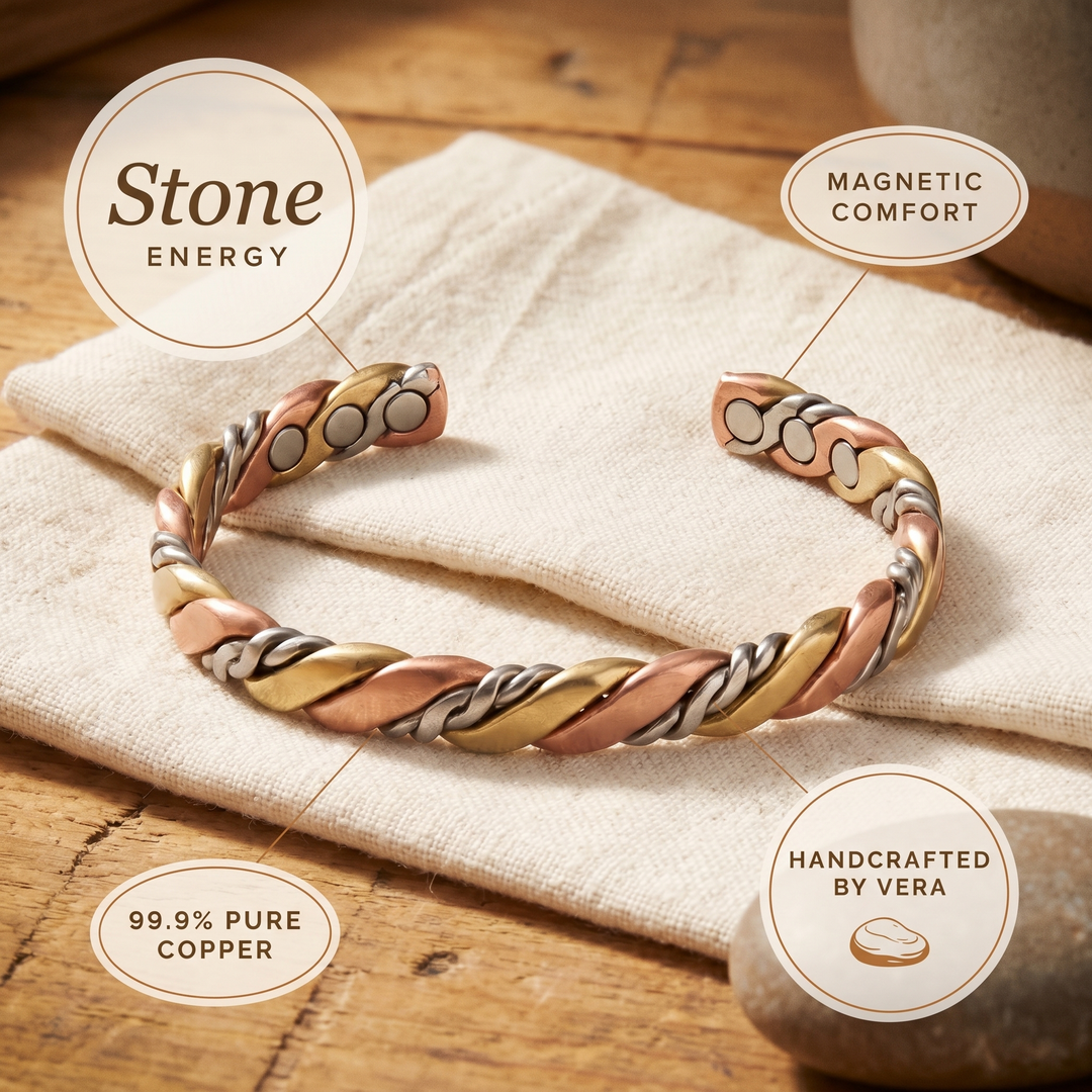 Vera's Stone Copper Bracelet