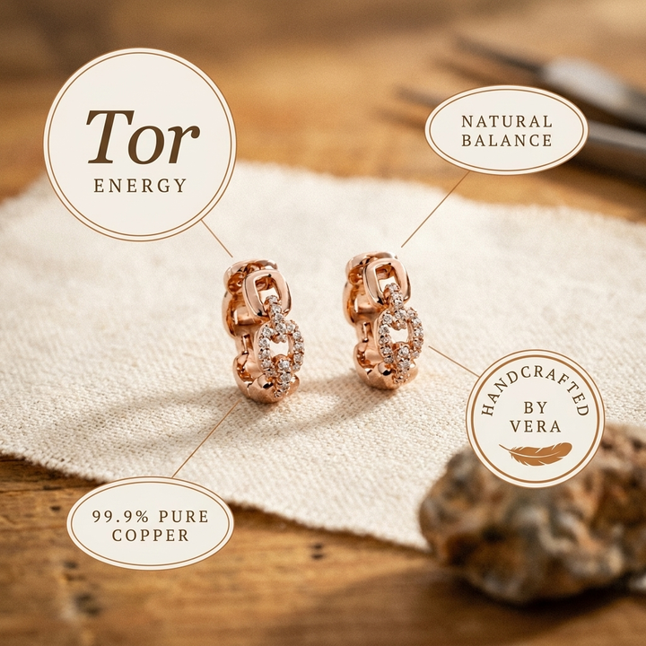 Vera's Tor Copper Earrings