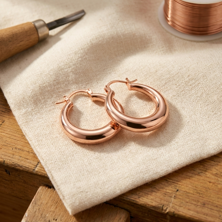 Vera's Marl Copper Earrings