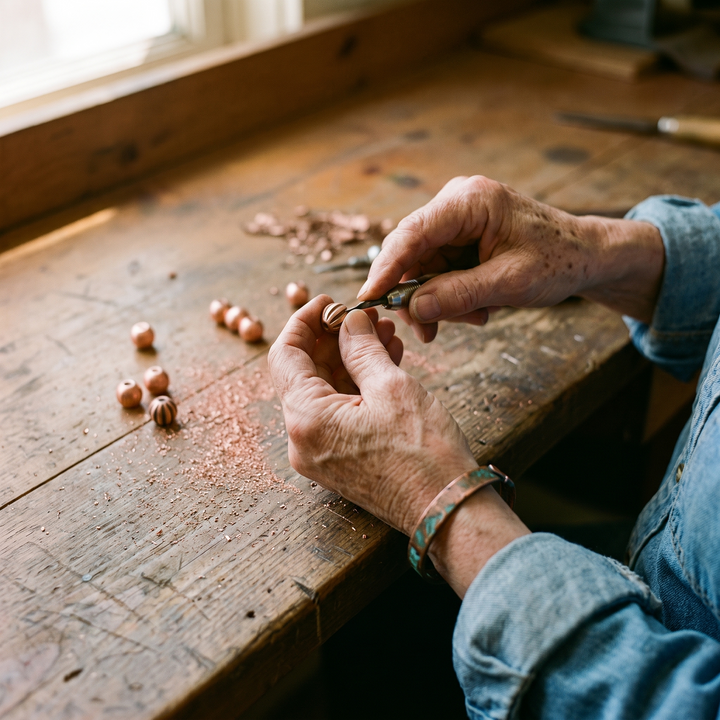Bark Copper Bracelet