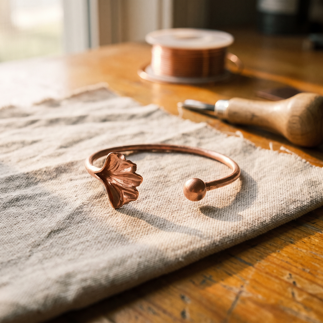 Shell Copper Bracelet