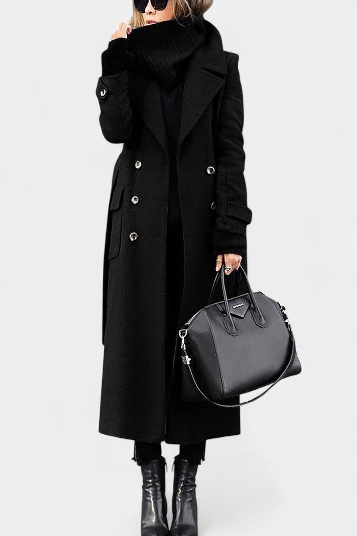 Franka double-breasted coat multiple colour options