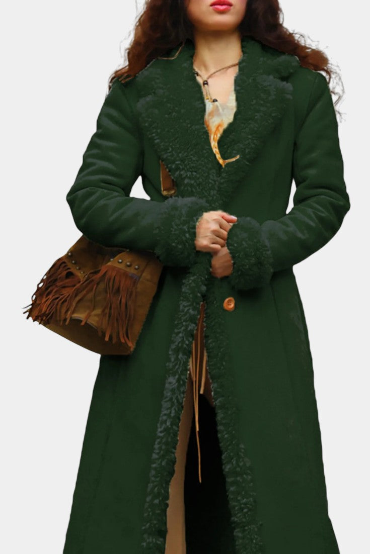 Massilia coat collar and zip detail close-up