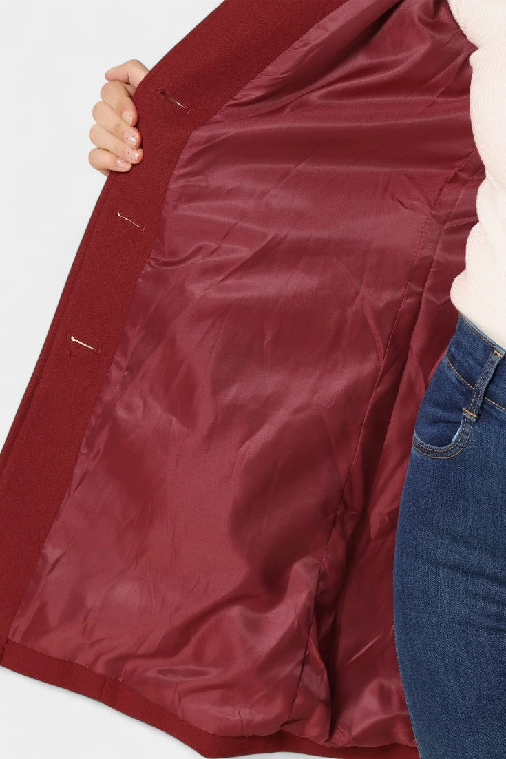Louane women's winter coat walking pose lifestyle