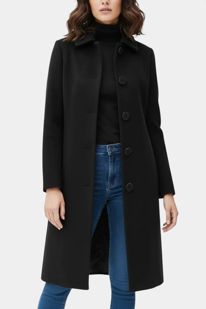 Varvara belted maxi coat back view silhouette