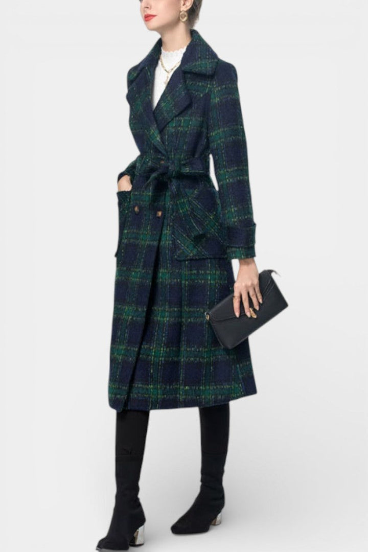 Lara coat back view elegant silhouette