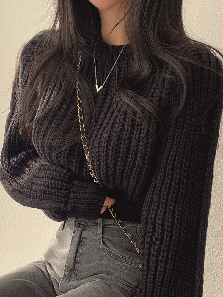 Amelia Elegant Modern Sweater — detail view