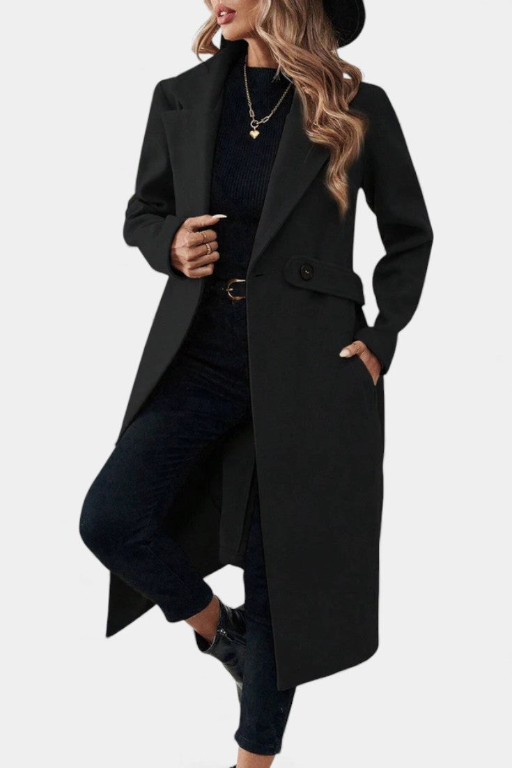 Hédia double-breasted coat multiple colour options