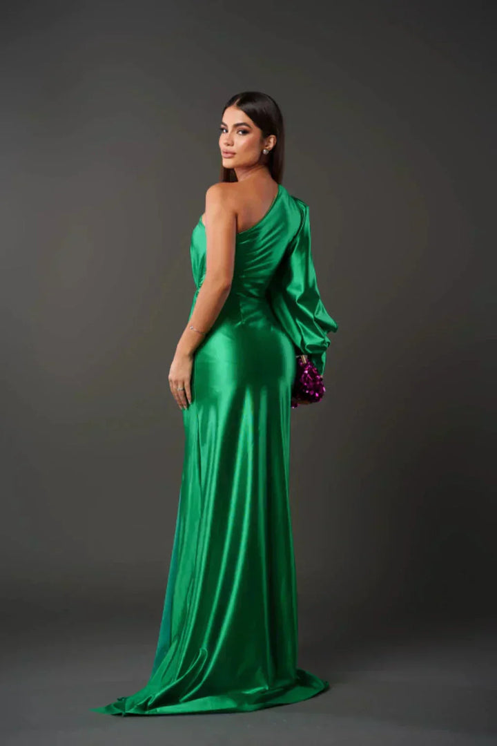 Estella - One-Sleeve Evening Dress — alternate view