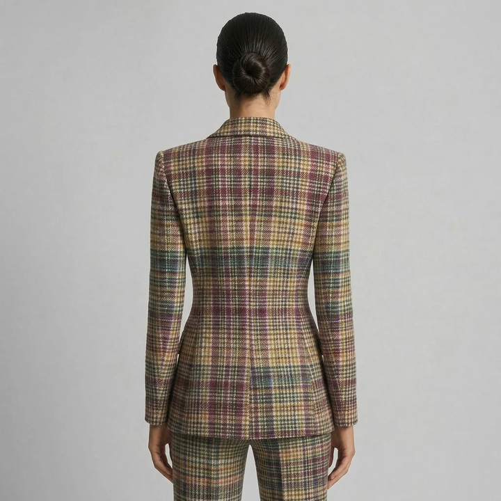 Hilary power suit co-ord – close-up detail