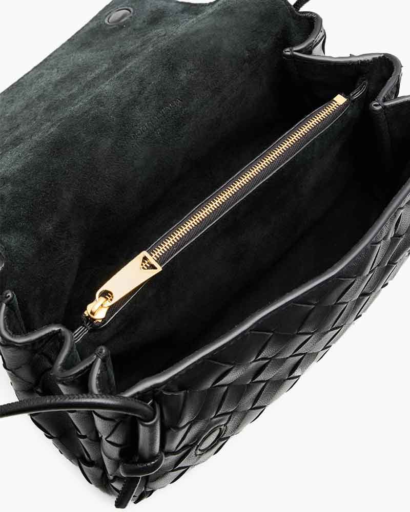 Evening Chic Curved Leather Shoulder Companion