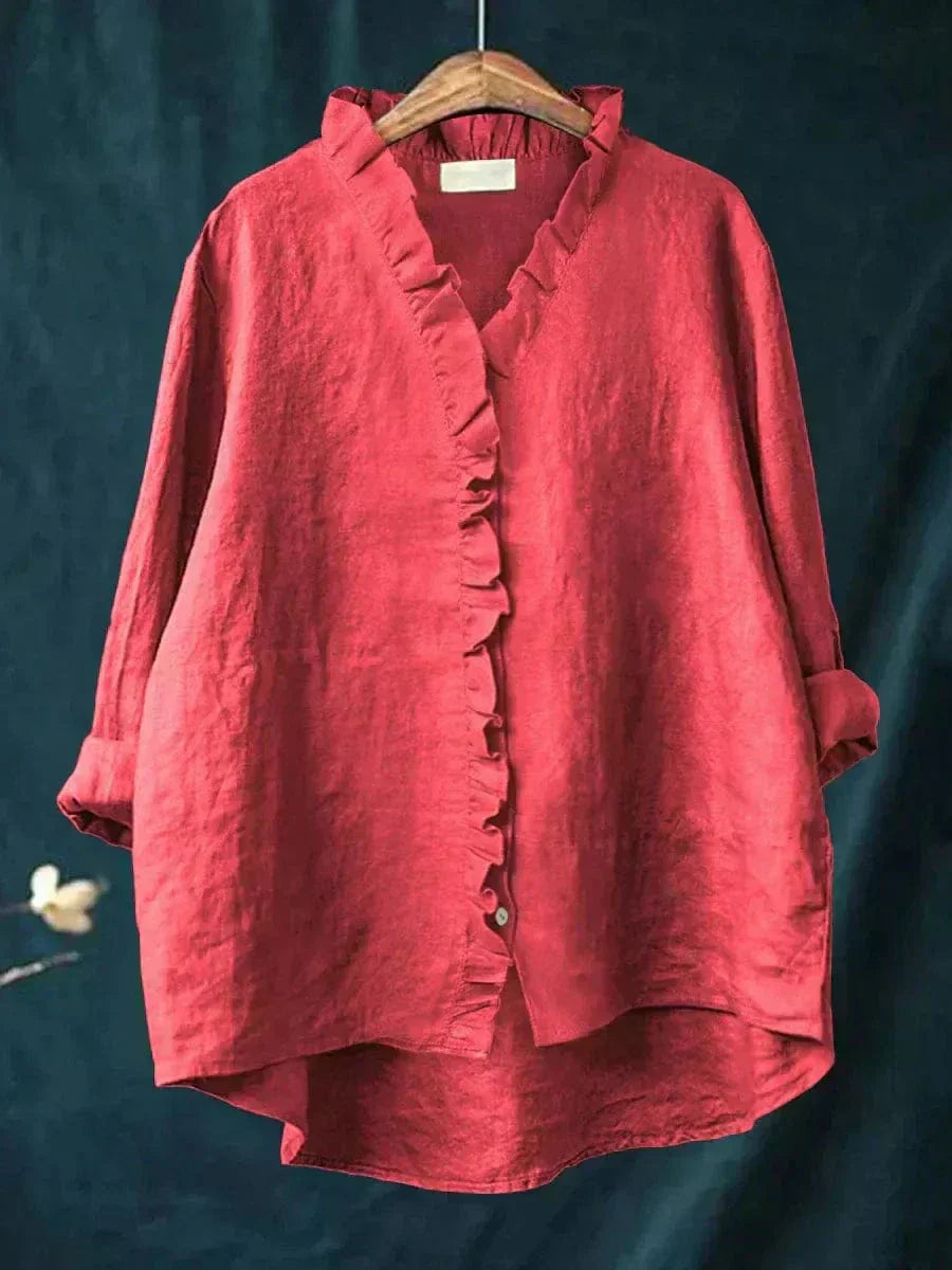 Eline Colourful Summer Blouse — back view