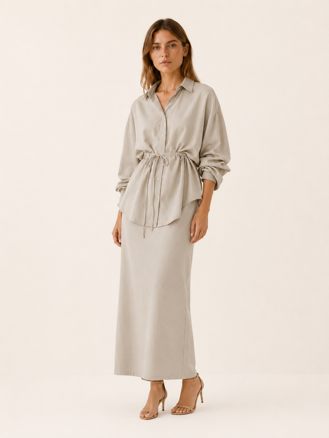 Inara | Shirt and Skirt Set with Tie Waist