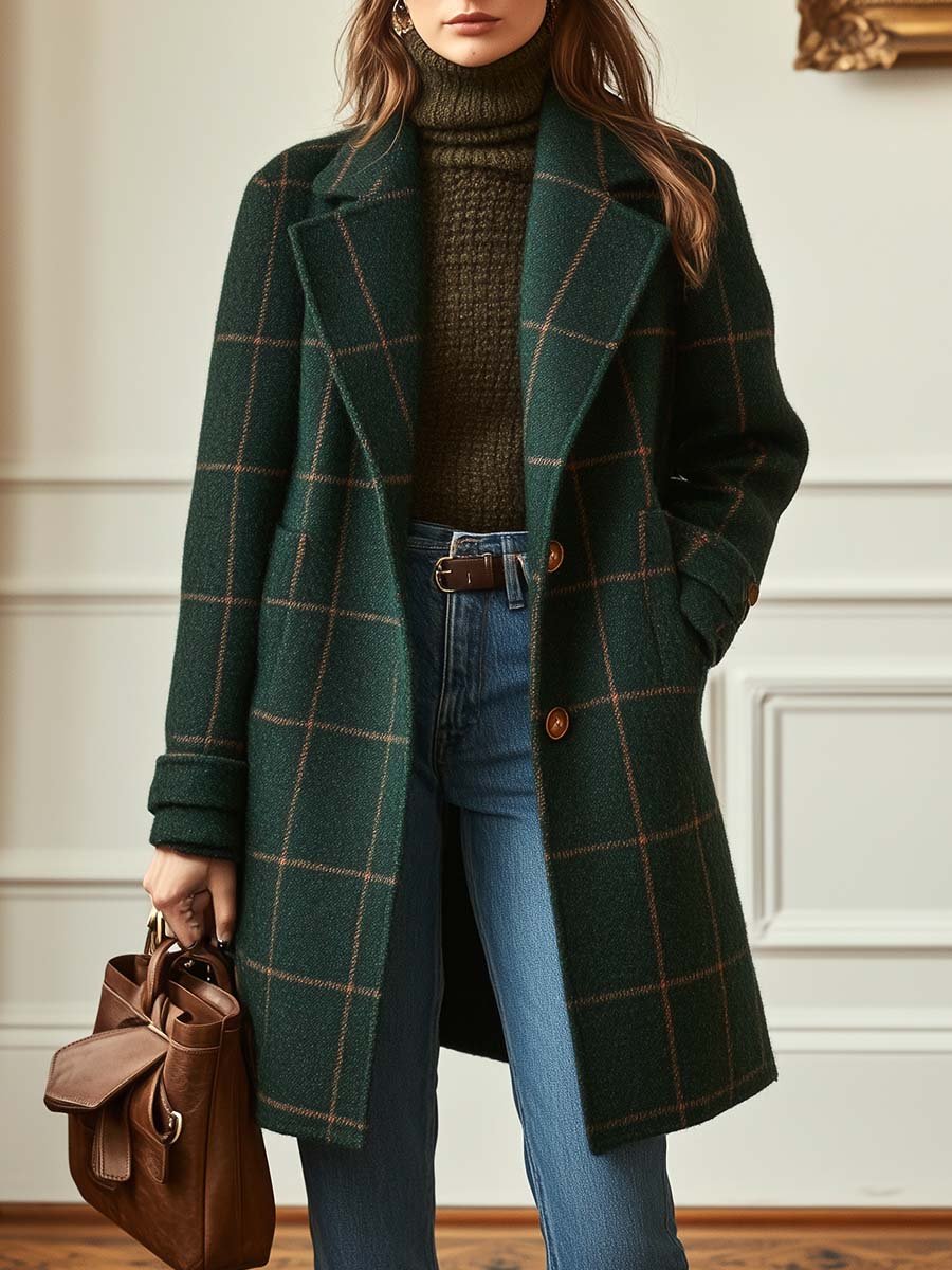 Cambridge Wool Check Coat