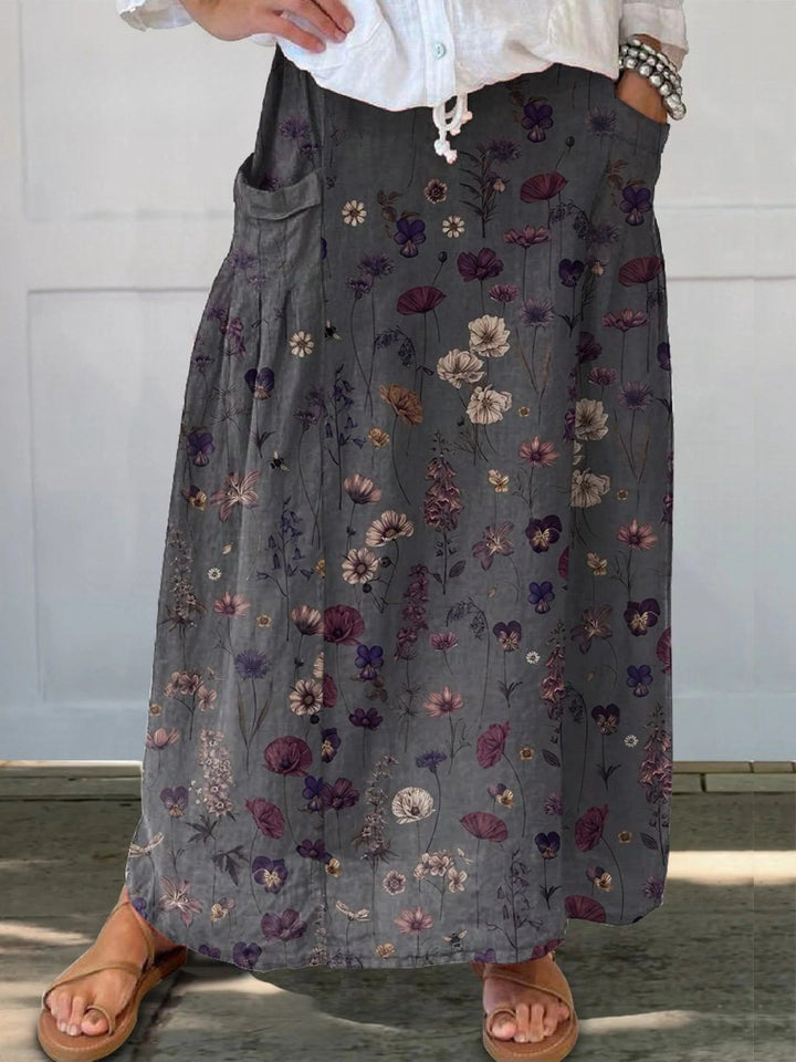 Nerys Floral Pocket Skirt — front view