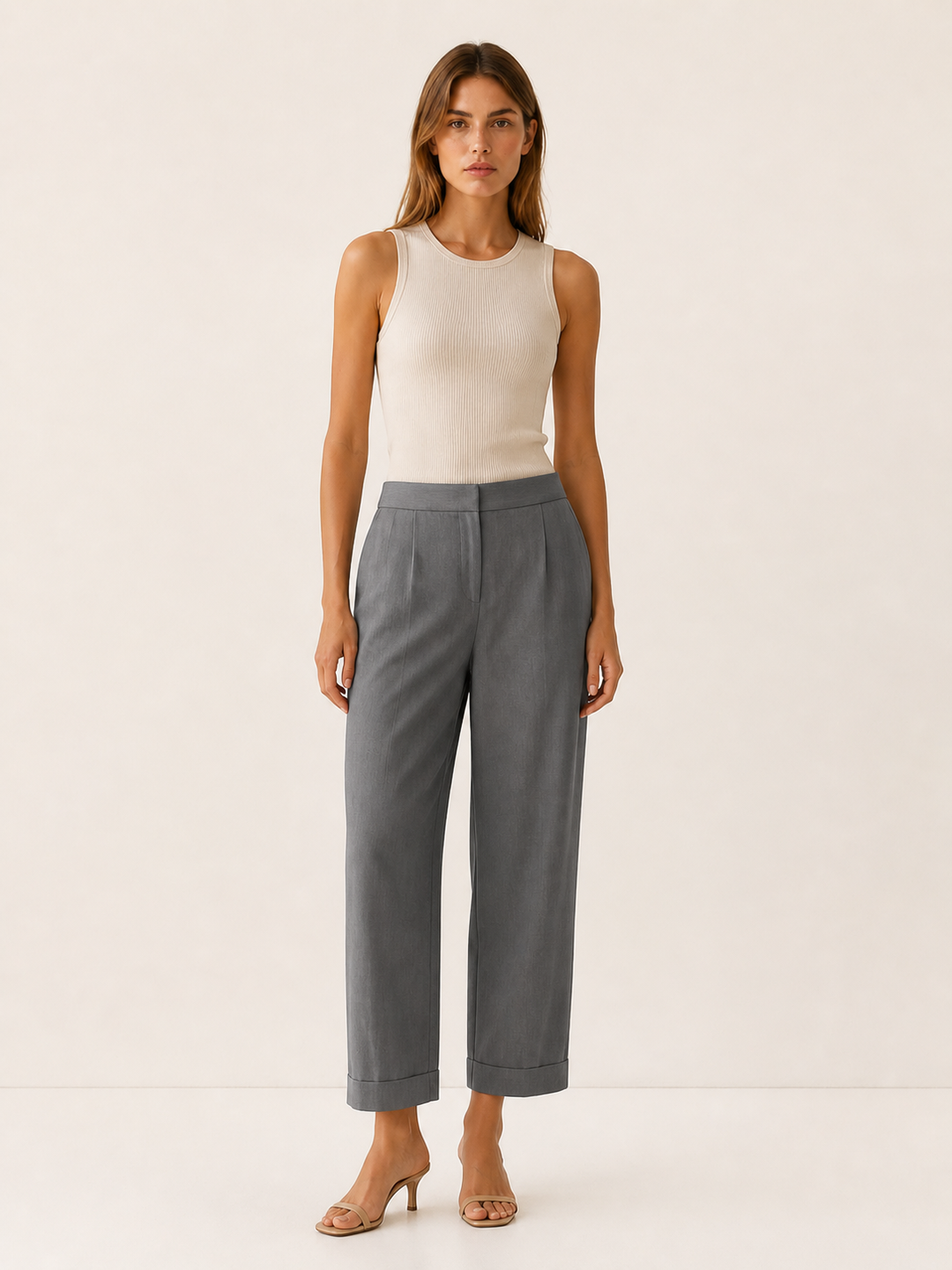 Kaia | Lightweight Summer Trousers with Straight Leg
