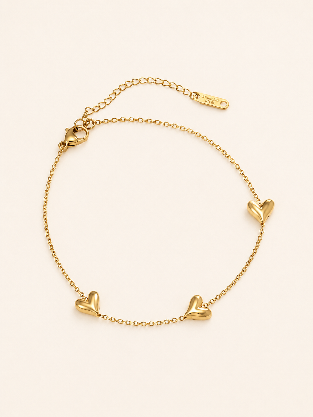 Liesel | Heart Charm Bracelet with Delicate Chain