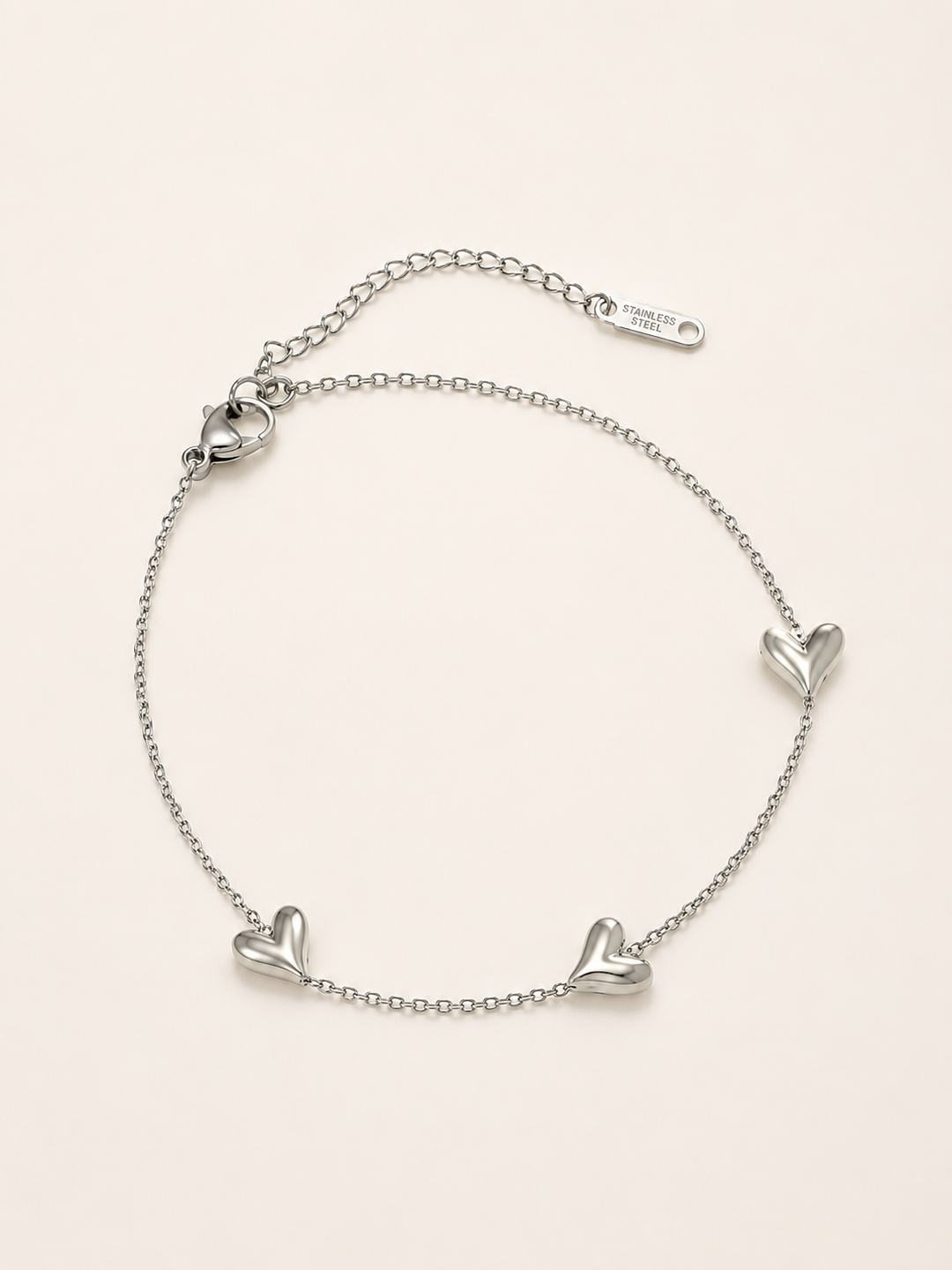 Liesel | Heart Charm Bracelet with Delicate Chain