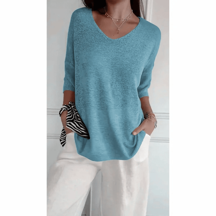 Loraine V-Neck Shirt — alternate view